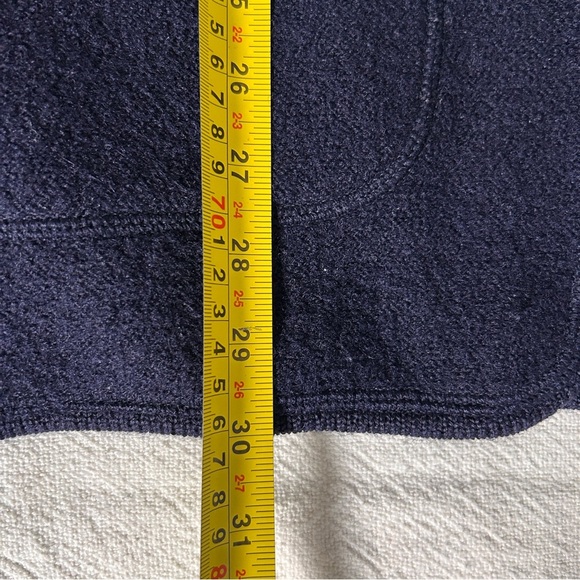 Tabi Wool Coat Women’s size Medium Navy Blue Zip-Up missing hood Oversized - Picture 3 of 9